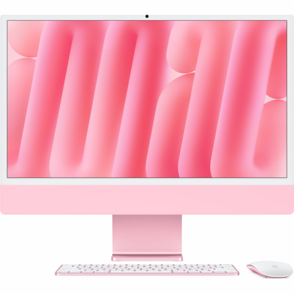Apple iMac 24 palců: M4 10/10, 16 GB, 512GB SSD - růžový