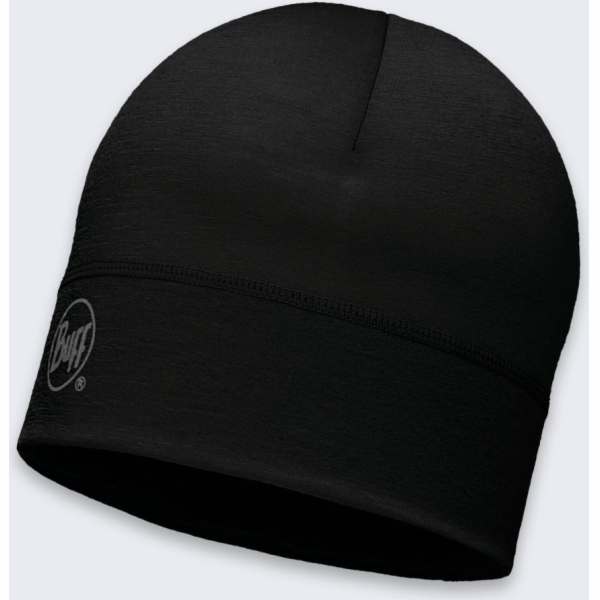 Buff Czaka Buff Merino vlna 1 vrstva Jednobarevná černá -...