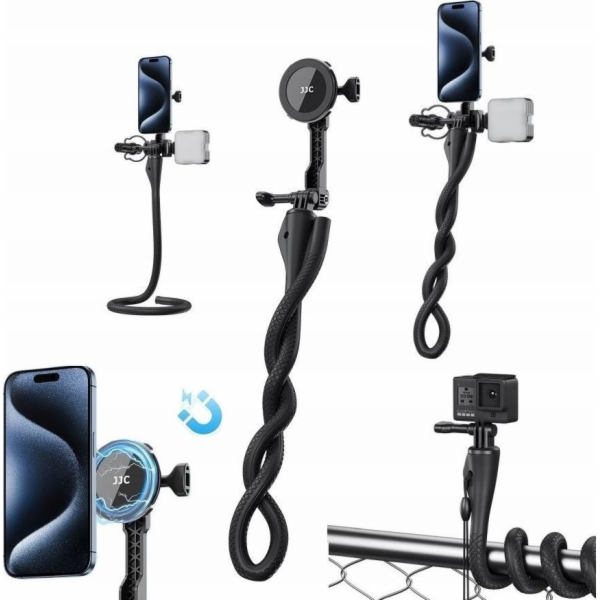 JJC Flexibilní stativ, rameno s magnetem, monopod, držák ...