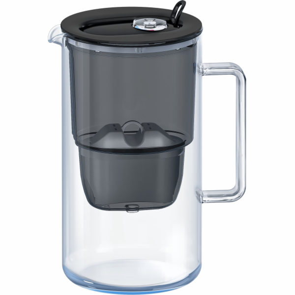 Aquaphor Filtrační konvice Glass 2,5 l černá + 1 hořčíkov...