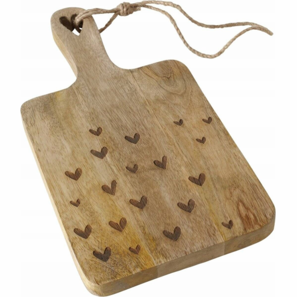 Boltze Krájecí prkénko z mangového dřeva, srdíčka, LOVELYN