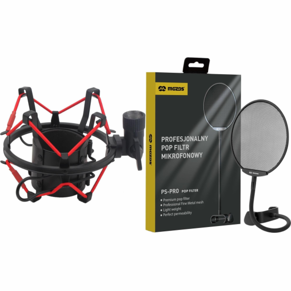 Mozos Antivibrační koš Mozos 48-54MM (SHM2-RED) + pop fil...
