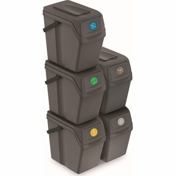 Prosperplast Odpadkový koš Sortibox na třídění 5 x 25 l š...
