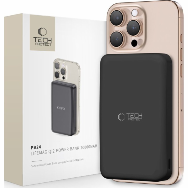 Tech-Protect Powerbanka PB24 LifeMag 10000mAh černá