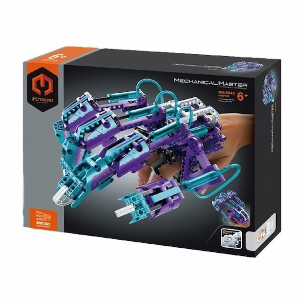 Bigtoys IM.MASTER bionická ruka fialová 484 dílků 6843 43784