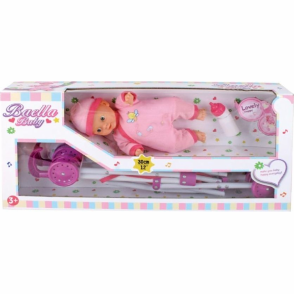 Icom Baby 30cm s kovovým kočárkem