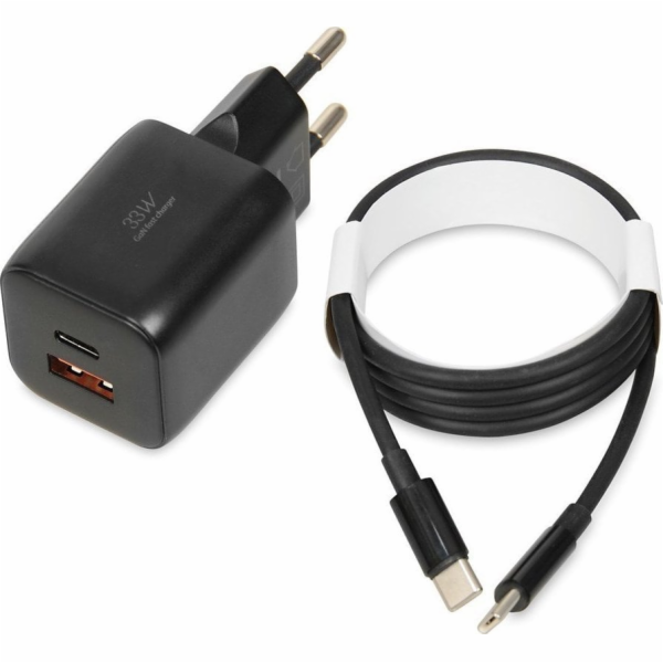 iBOX C-42 GaN PD33W síťová nabíječka, černá