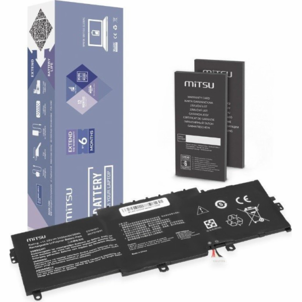 Mitsu Baterie C31N1811 pro Asus ZenBook 14 UX433 UX433F U...