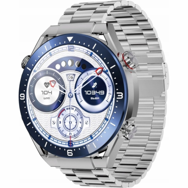 EcoWatch Chytré hodinky EW01 stříbrné