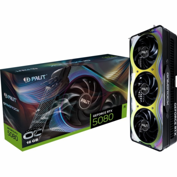 Palit Grafická karta GeForce RTX 5080 GameRock OC 16GB GD...