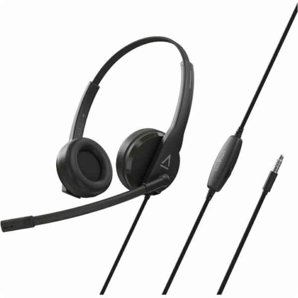 Creative HS-230 Drátová sluchátka s USB mikrofonem Černá