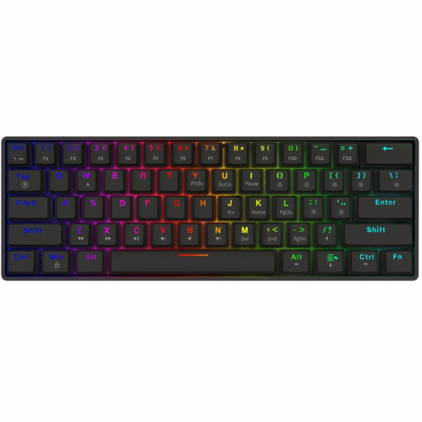Savio Mechanická klávesnice BLACKOUT X2 OUTEMU červená, s...