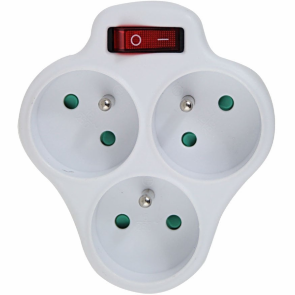 Esperanza ELK304W Elektrický rozdělovač pro 3 zásuvky Bílá