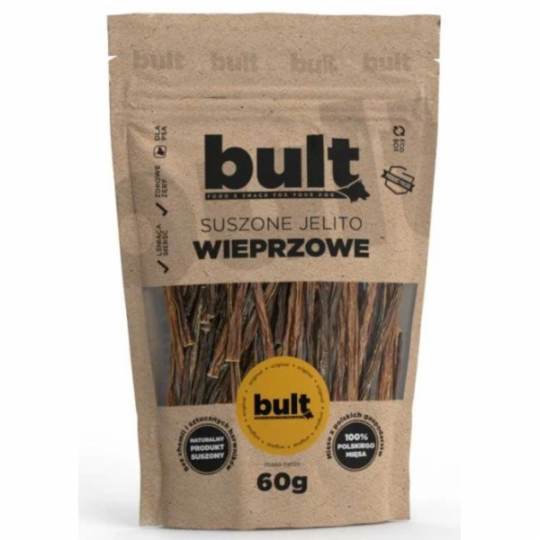 bult Eko Sušená vepřová střeva - pochoutka pro psy - 60g