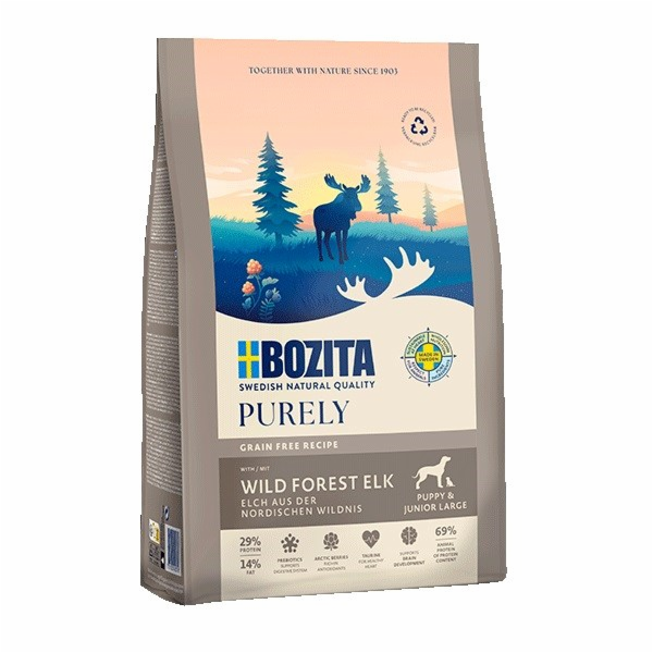 BOZITA Purely Junior Large Elk - suché krmivo pro psy - 11kg
