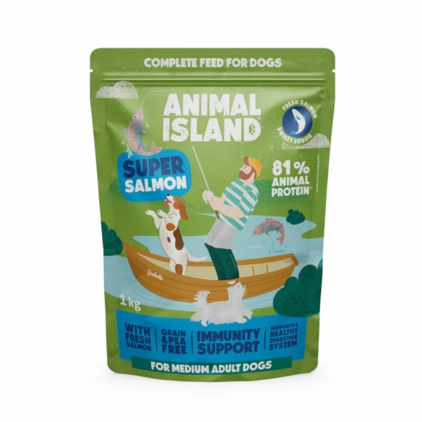 ANIMAL ISLAND Losos - suché krmivo pro psy - 1kg