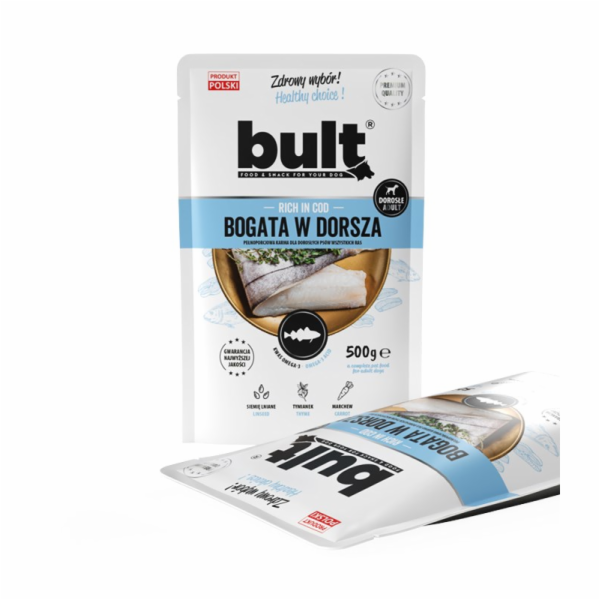 bult kapsička s mletým masem bohatým na tresku pro psy 500g