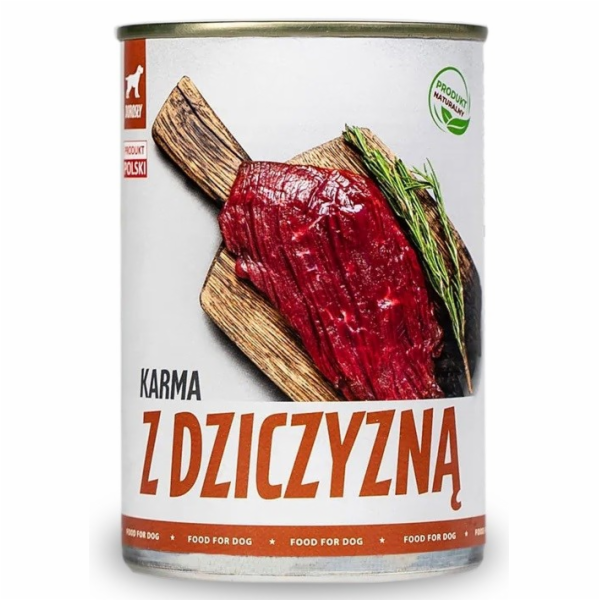 TufTuf TUF TUF Srnčí krmivo - Mokré krmivo pro psy - 400 g