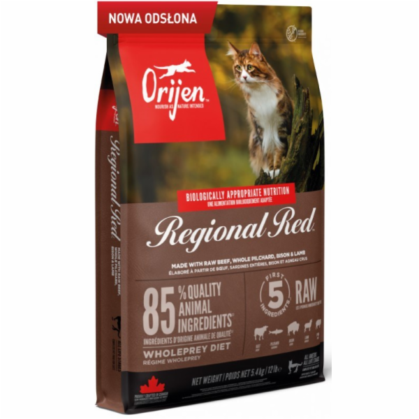 Orijen Regional Red Cat - suché krmivo pro kočky - 5,4kg