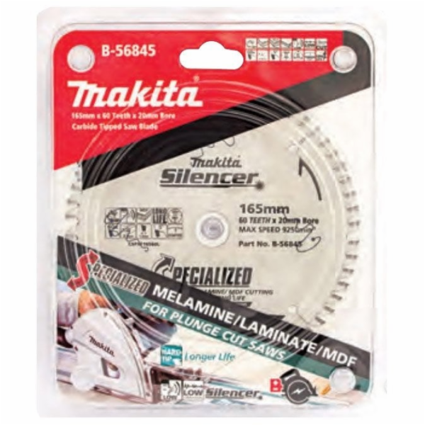 Makita KRUHOVÁ PILA 165x20mm MDF/LAMINÁTY 60ZUBŮ