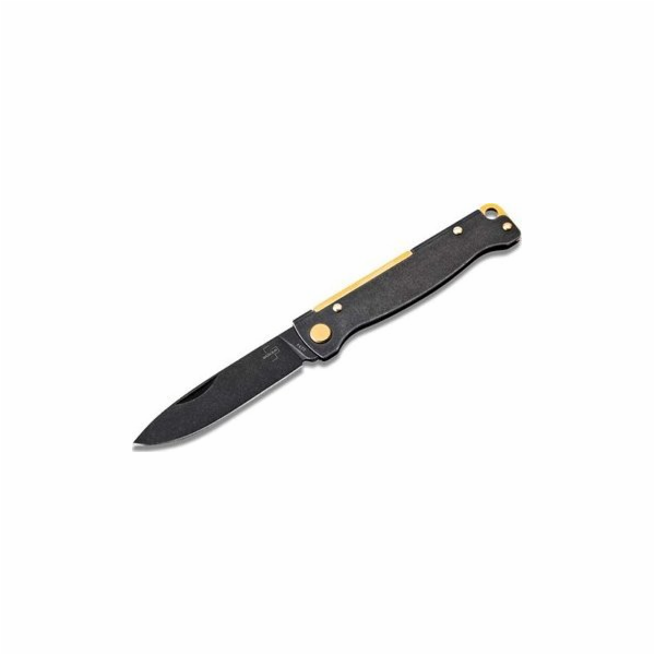 Boker Nůž Böker Plus Atlas Black Stonewash Brass