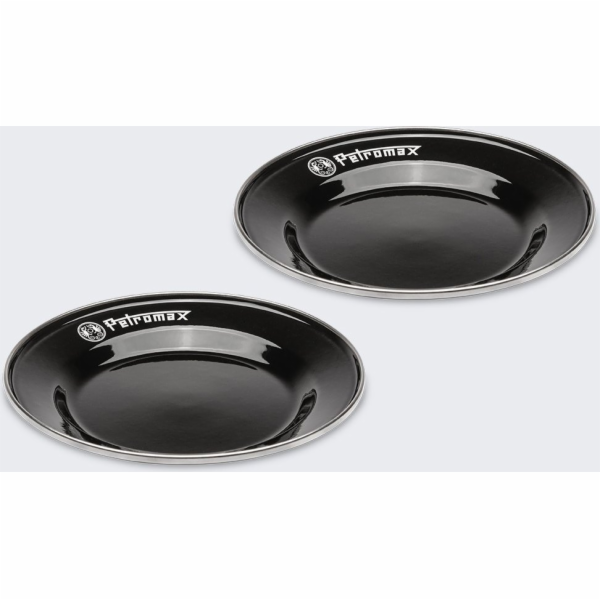 Petromax Smaltované talíře Petromax 26 cm 2 ks ČERNÉ