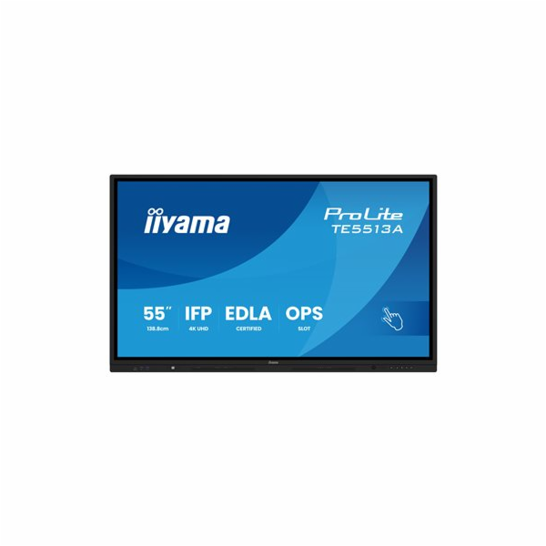 55" iiyama TE5513A-B1AG:IPS,4K,40P,EDLA