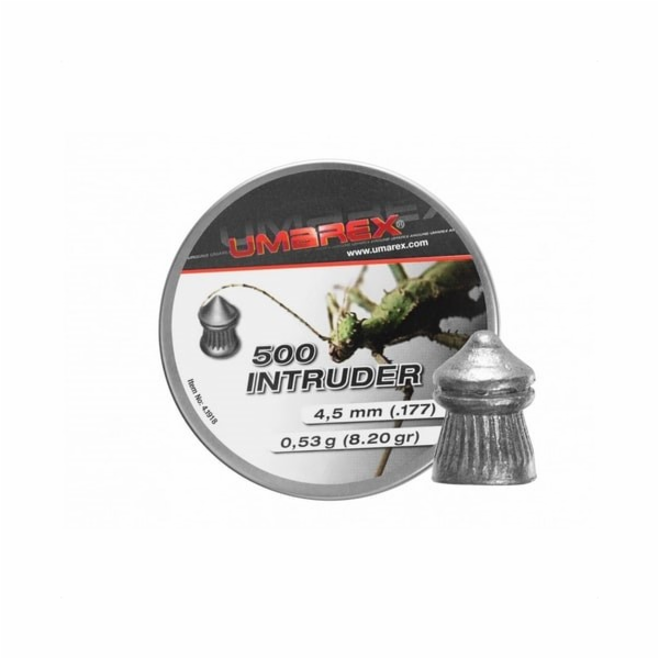 4,5 mm UMAREX Intruder Pointed Ribbed 500 ks.