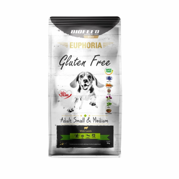 BIOFEED Euphoria GF-ADULT DOGS Jehněčí 50G