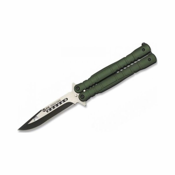 K25 Nůž motýl K25 02130 Balisong Green univerzální
