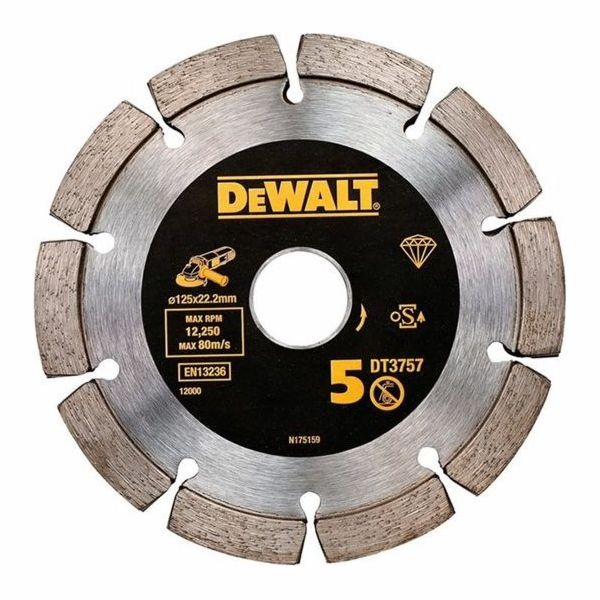 Dewalt diamantový řezací kotouč na maltu, 125 mm (DT3758-QZ)