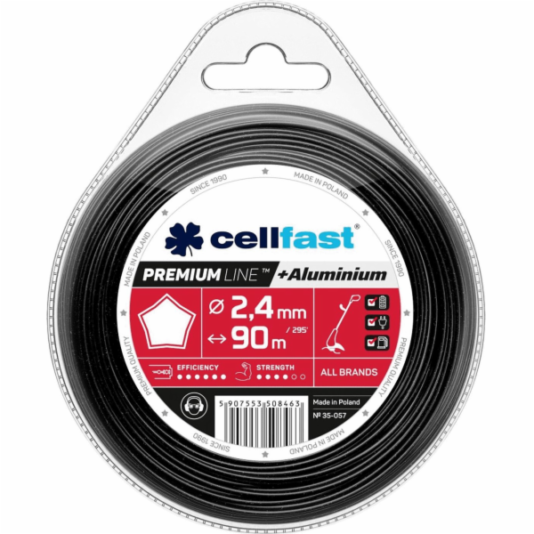 Cellfast Řezací struna premium 2,4 mm 90 m hvězdicová (35...