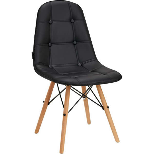 Activeshop Skandinávská židle 4Rico QS-185 eko kůže černá
