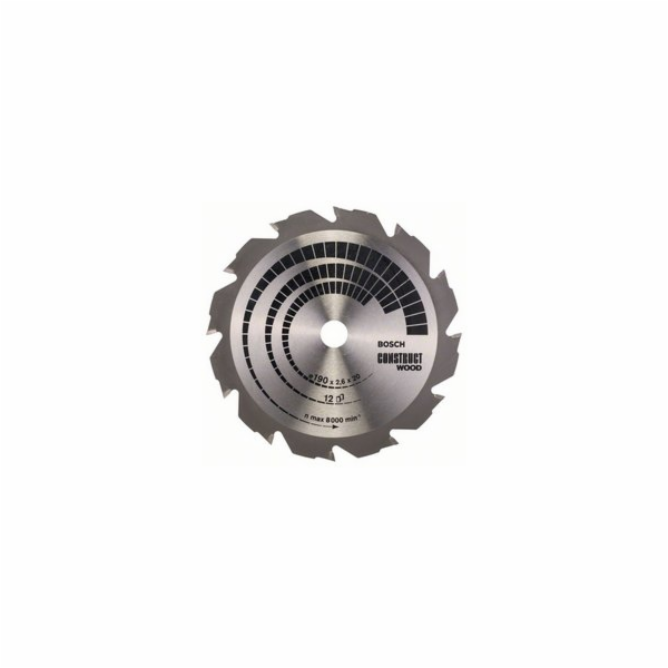 Bosch Pilový kotouč Construct Wood 190 x 20 mm 12 oz (260...
