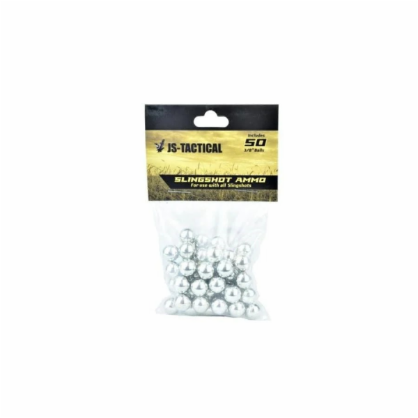 JS Tactical ocelové kuličky do praku 9,5 mm - 50 kusů