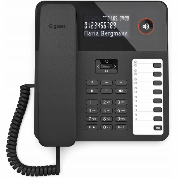 Gigaset Drátový telefon Desk600, černý