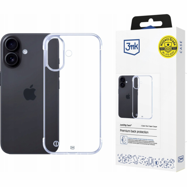 3mk Just20g Clear Case pro Apple iPhone 16