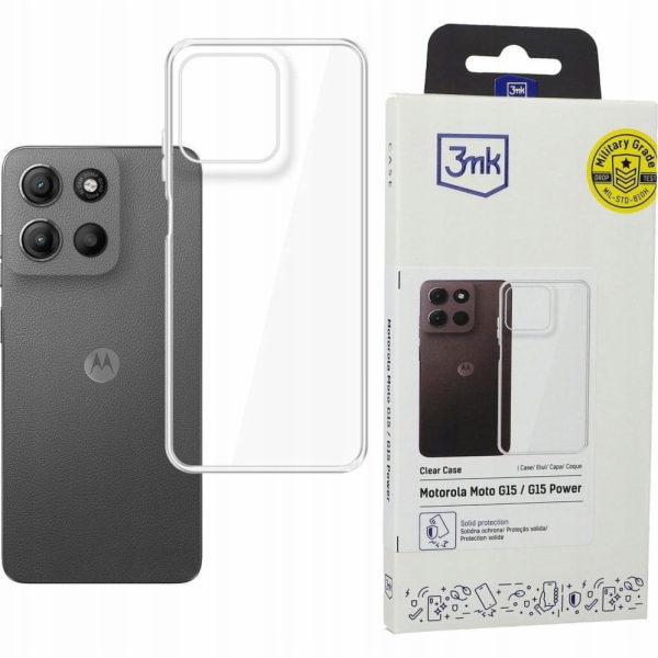 3mk Clear Case pro Motorola Moto G15 / G15 Power