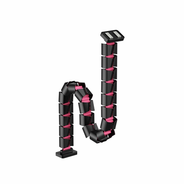 Powerton WPECM6B organizér kabelů černorůžový