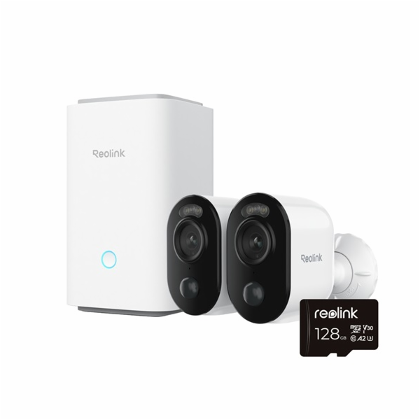 REOLINK Home Hub, 2x Argus Series B310 + 128GB microSD karta