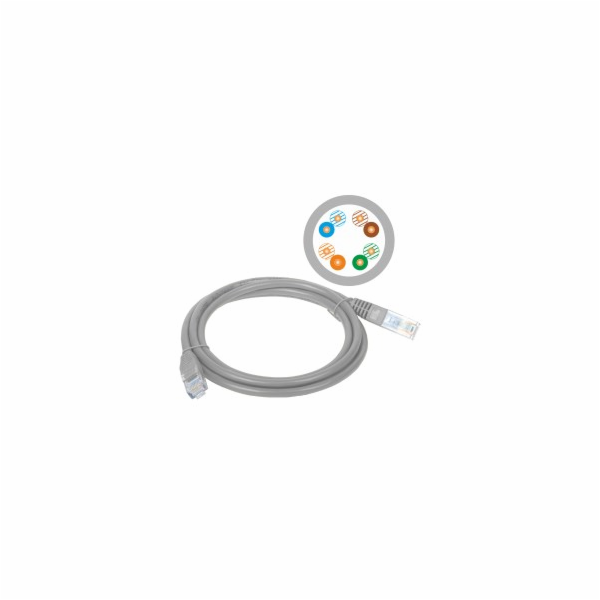 Alantec KKU5SZA3 síťový kabel Šedá 3 m Cat5e U/UTP (UTP)