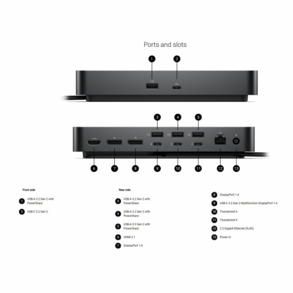 Dell Pro Thunderbolt 4 Smart Dock SD25TB4 - Dokovací stan...