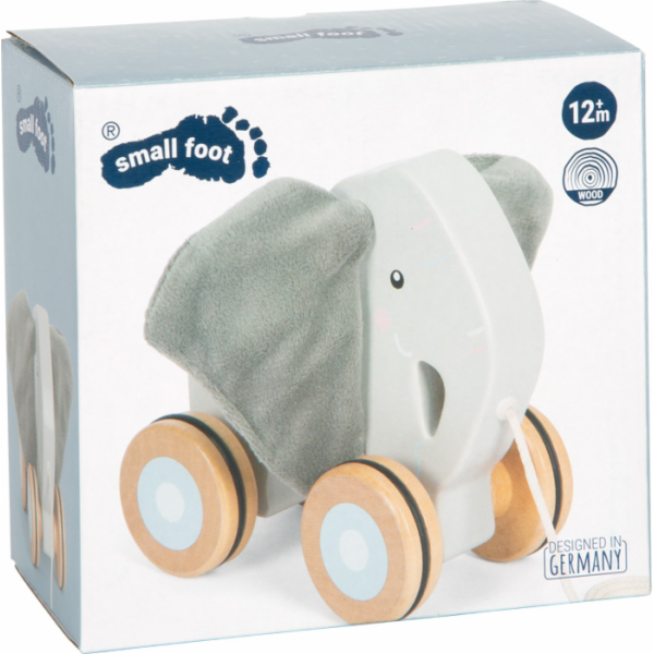 small foot Dřevěná tahací hračka Slon se šustivými oušky