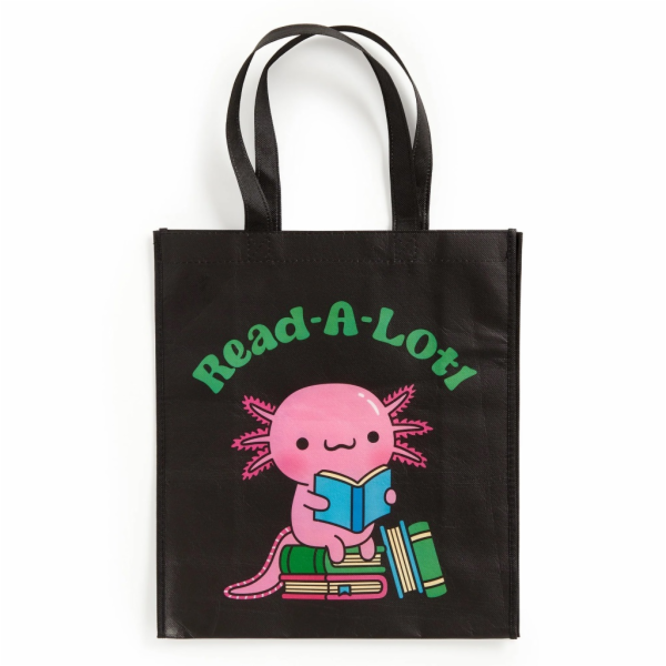 Mudpuppy Znovupoužitelná nákupní taška Axolotl čte