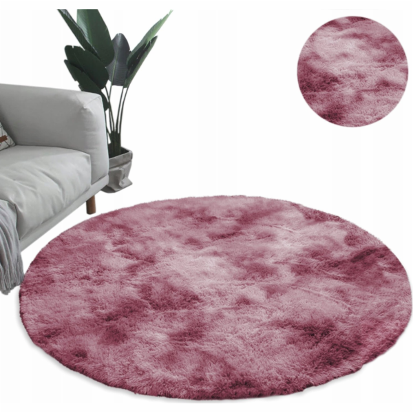 Strado kulatý koberec Ombre Strado 150x150 OmbreRed (červ...
