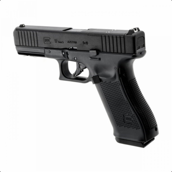 Replika airsoftové pistole Glock 17 gen 5 ráže 6 mm CO2