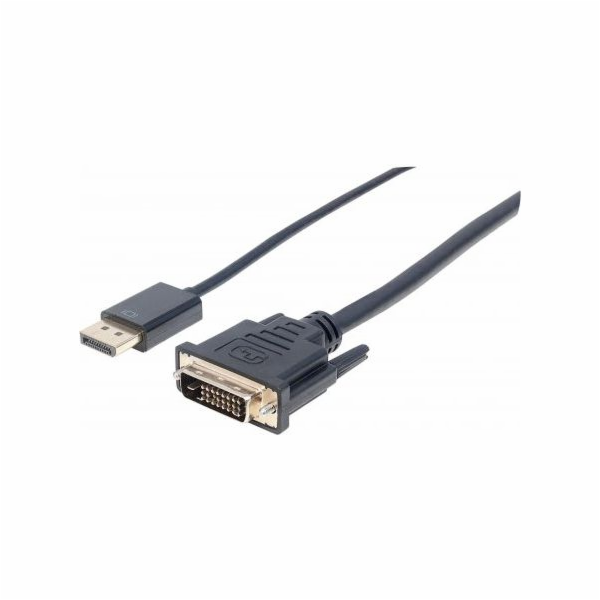 Manhattan DisplayPort - DVI-D kabel 3m černý (152136)