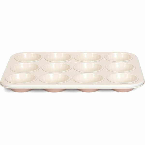 Patisse Tvar na muffiny 35 x 27 cm ocel měděná/bílá