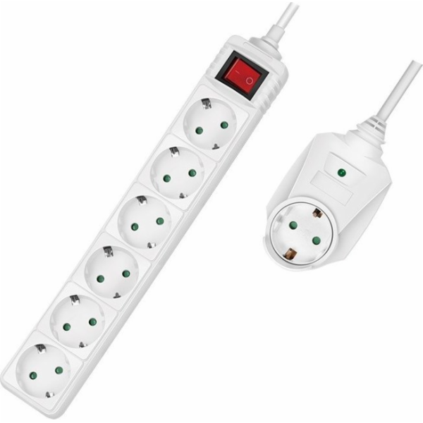 LogiLink Přepěťová ochrana prodlužovací lišta, 7 zásuvek,...