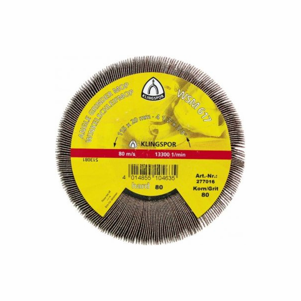 Klingspor Průměr lamely připojené 125 mm WSM617 gr. 120 (...